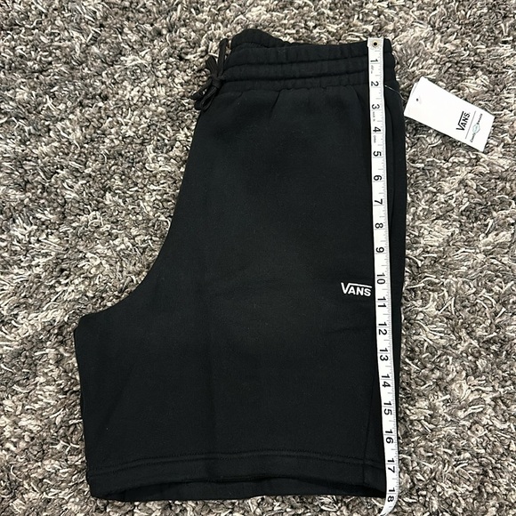 New VANS Comfy Cush Relaxed Fleece Sweat Shorts in Black - Picture 8 of 13